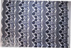 NY designer scalloped edge 3-D netted lace - sapphire