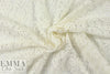 Akik0 floral paisley cotton guipure lace - creamy white