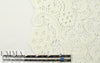 Akik0 floral paisley cotton guipure lace - creamy white