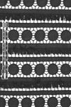 CA designer black fringed guipure lace woven 1.875 yd