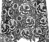 NY designer double scallop guipure lace - black/white 2 yd