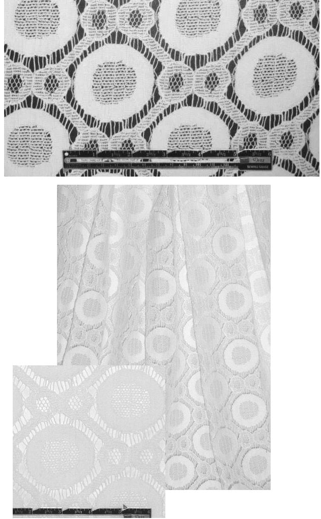Mi11y cotton crochet-look lace - white 1.75 yd