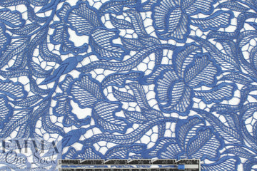 famous designer double scallop guipure lace - delft