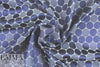 famous designer viscose blend lining - blue dots