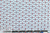 famous designer little flower lace - lt. blue/red