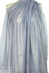 famous designer little flower lace - lt. blue/red