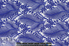 famous designer double scallop lace - electric blue