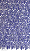 famous designer double scallop lace - electric blue