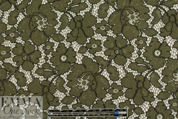 famous designer reemb. cotton blend lace - caper