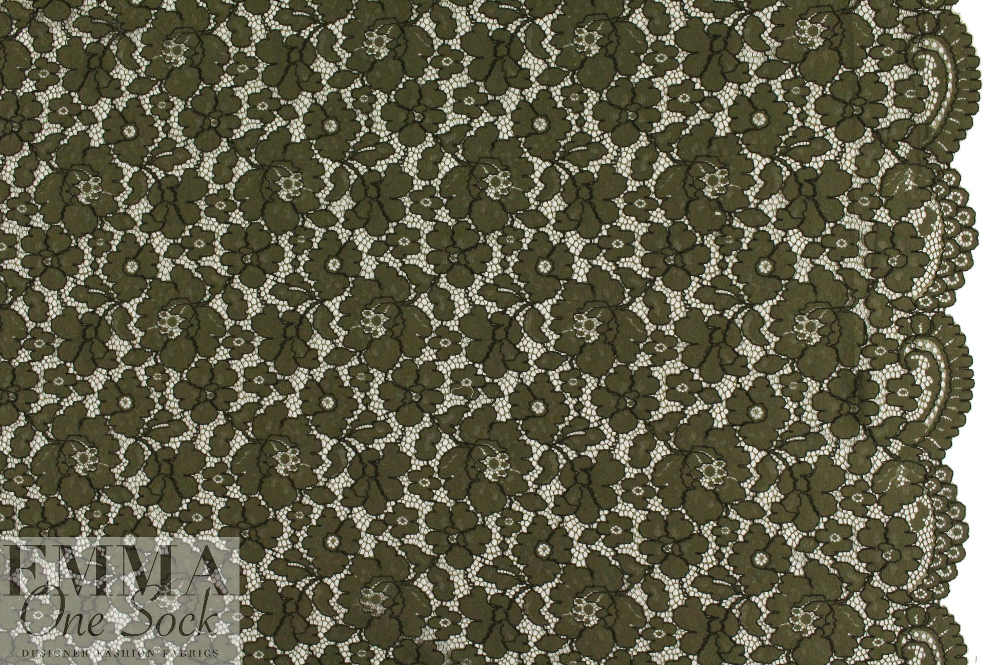 famous designer reemb. cotton blend lace - caper
