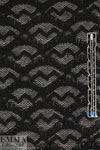 LA designer black fringed, scalloped fancy lace 1.625 yd