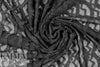 LA designer black fringed, scalloped fancy lace 1.625 yd