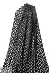 NY designer floral guipure lace - black 2 yd