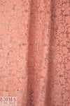NY designer 3-D floral guipure lace - peach blush