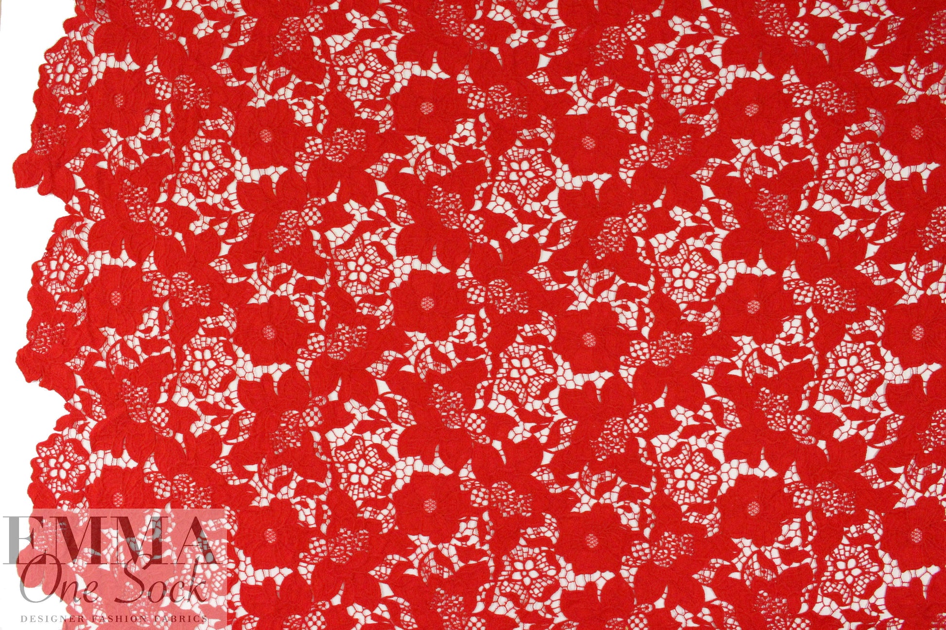 Monique Lhui11er floral guipure lace - red