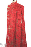 Monique Lhui11er floral guipure lace - red 1.75 yd