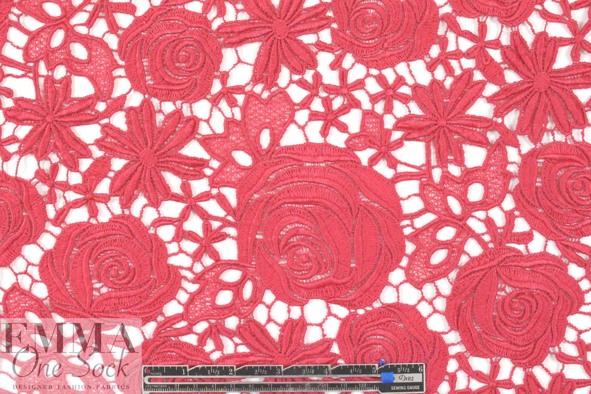 Monique Lhui11er floral guipure lace - rose