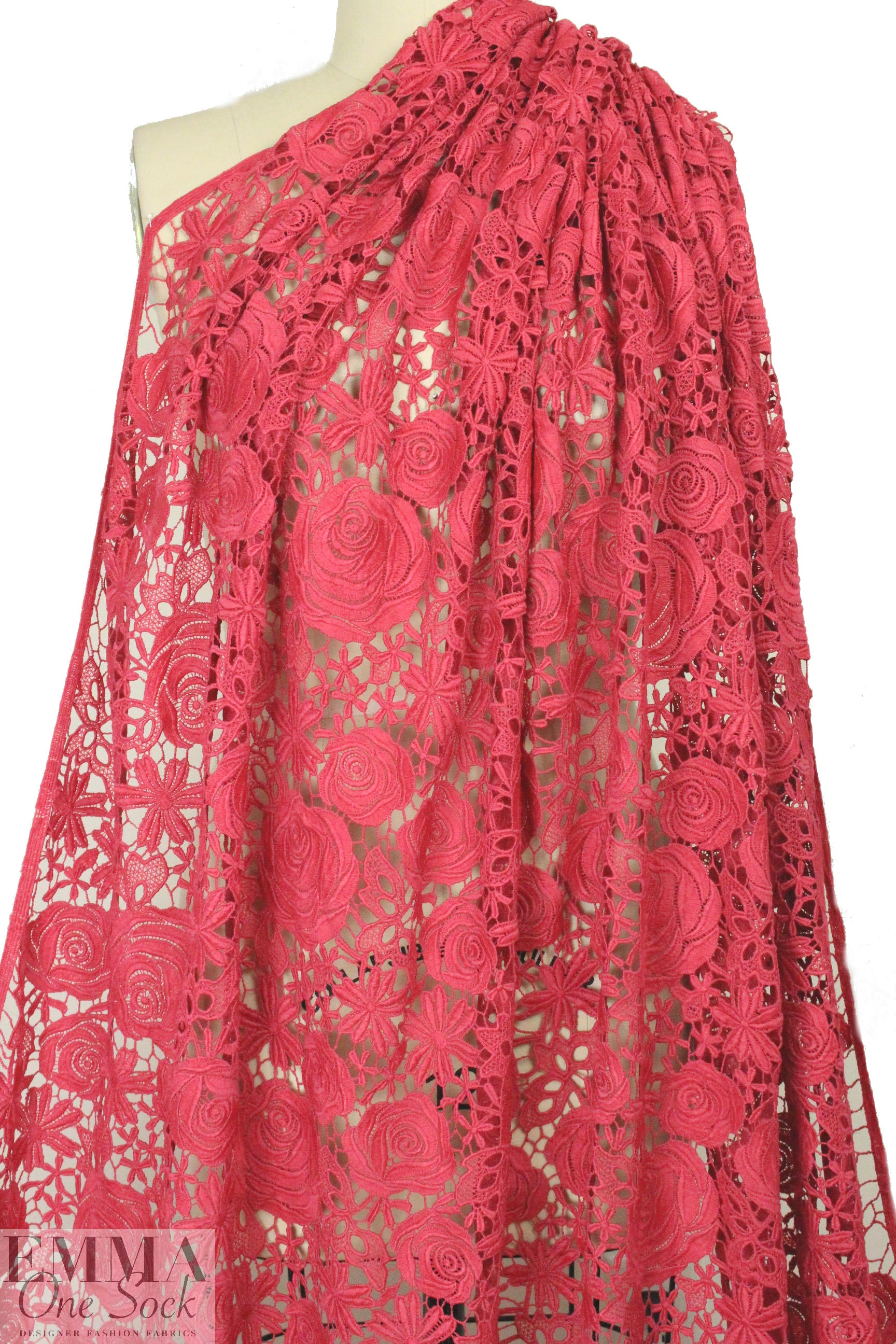 Monique Lhui11er floral guipure lace - rose