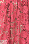 Monique Lhui11er floral guipure lace - rose