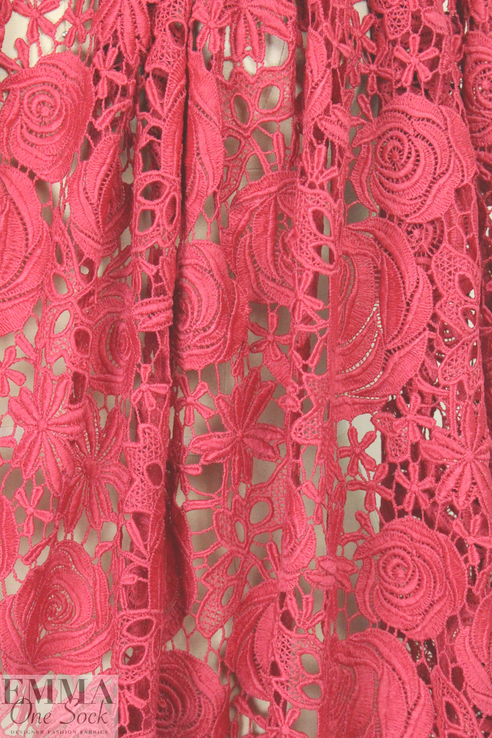 Monique Lhui11er floral guipure lace - rose
