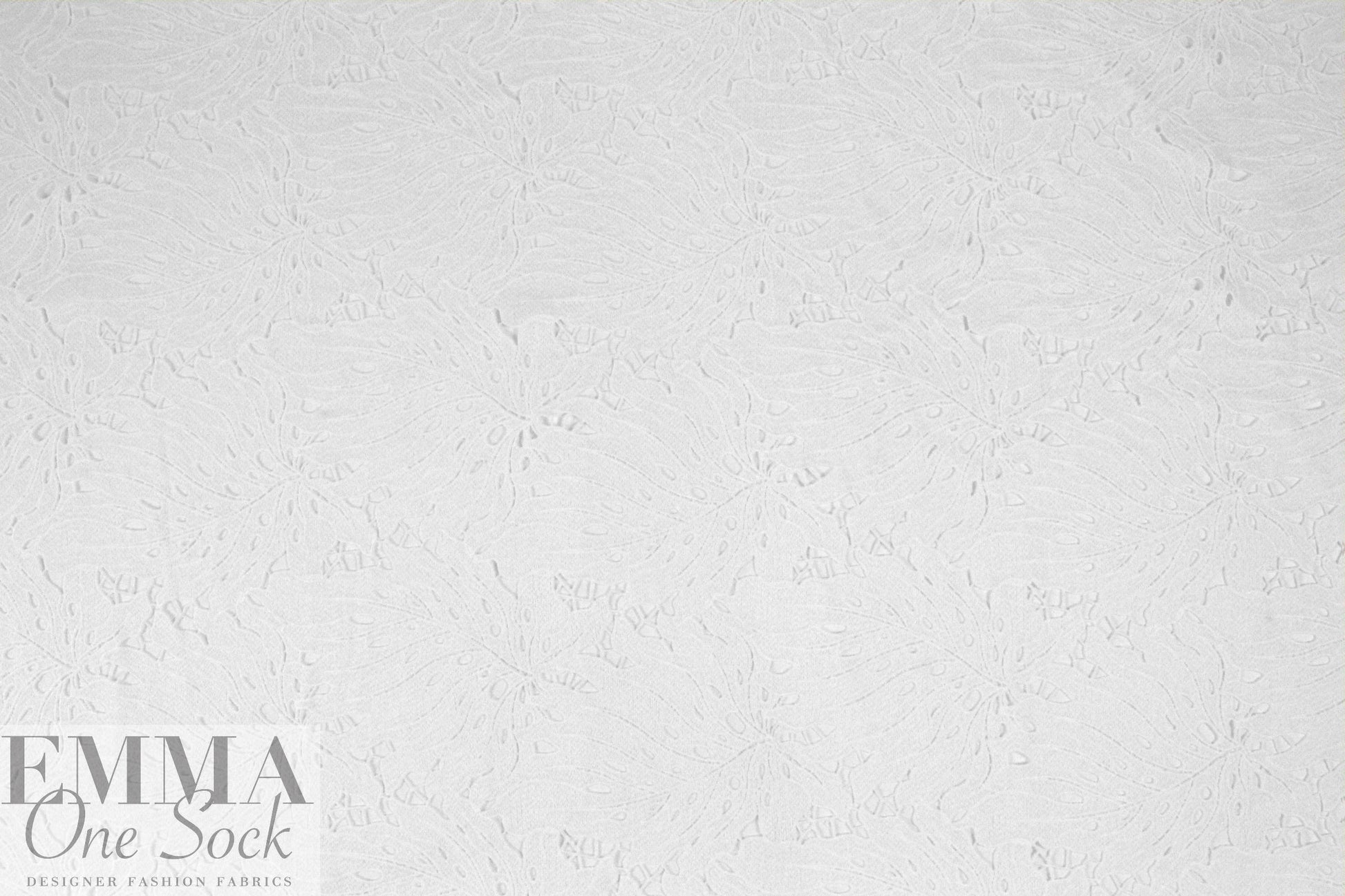 Monique Lhui11er leaf design guipure lace - white
