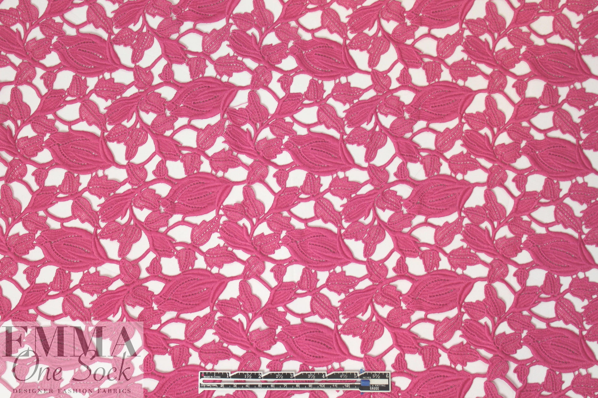 Monique Lhui11er floral guipure lace - pink rose