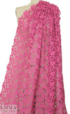 Monique Lhui11er floral guipure lace - pink rose