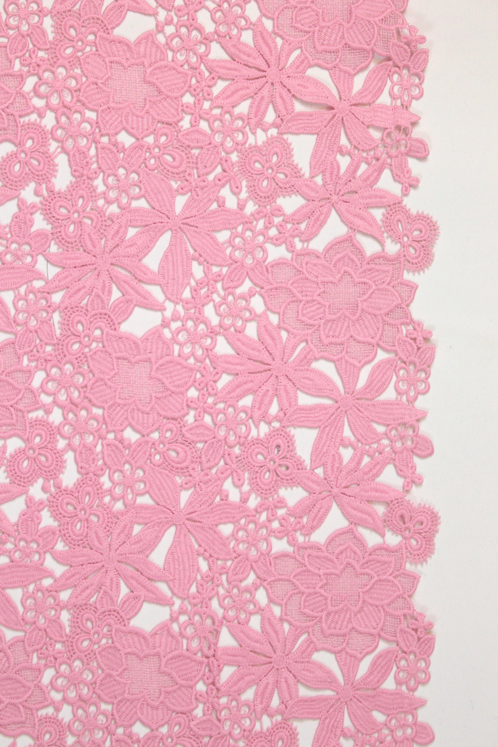 Monique Lhui11er floral guipure lace - pink