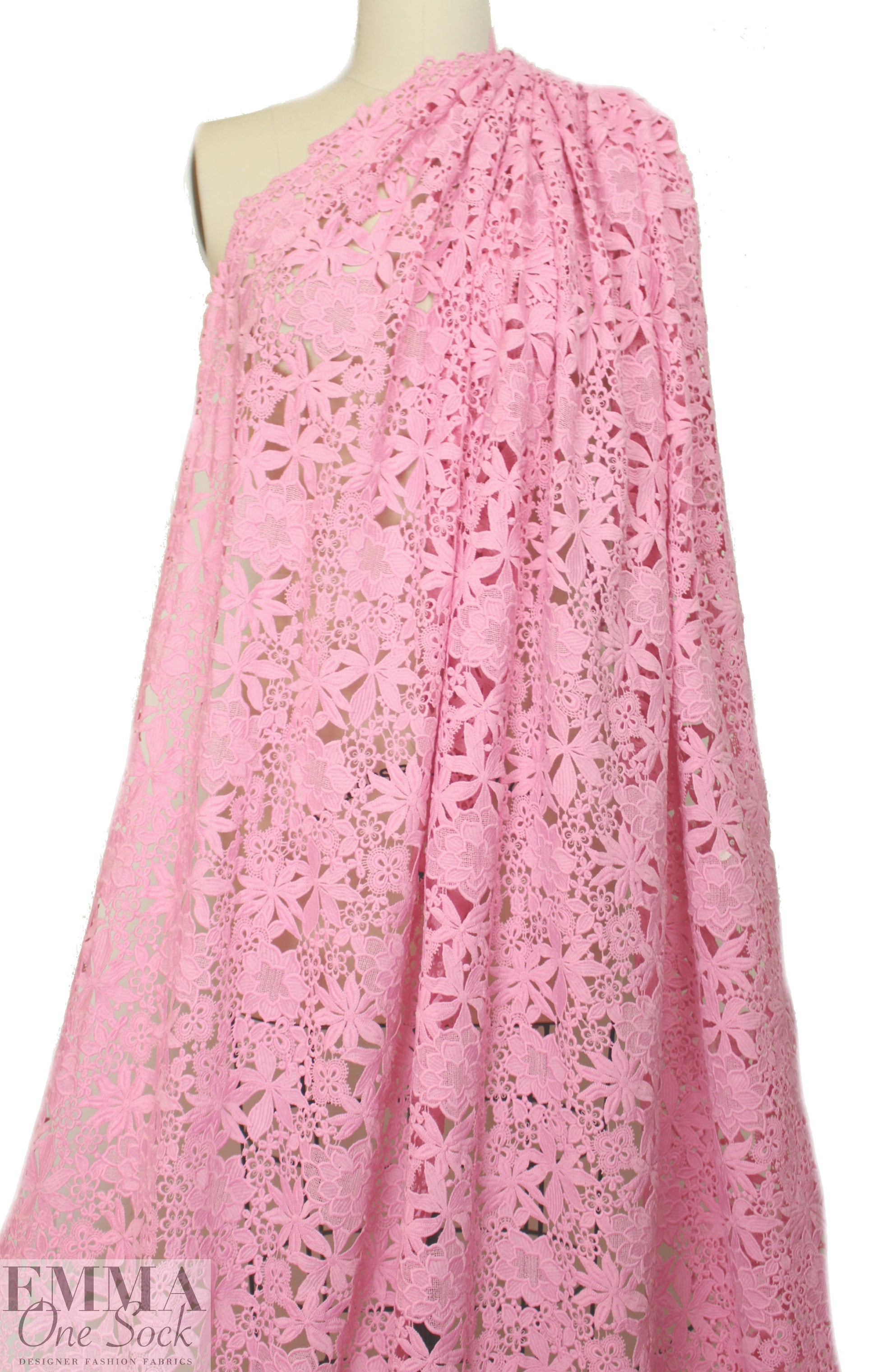 Monique Lhui11er floral guipure lace - pink