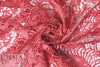 Monique Lhui11er floral guipure lace - coral pink .75 yds