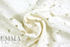 Italian floral guipure lace - cream 2.25 yd