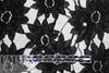 CA designer netted, textured floral lace - classic black 1.875 yd