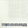 Italian varying lace wool sweater knit - ivory 1.875 yd