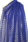 Tah@ri double scallop lace - liberty blue