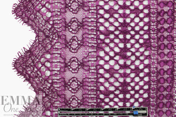 Trin@ Turk re-embroidered lace - fuchsia