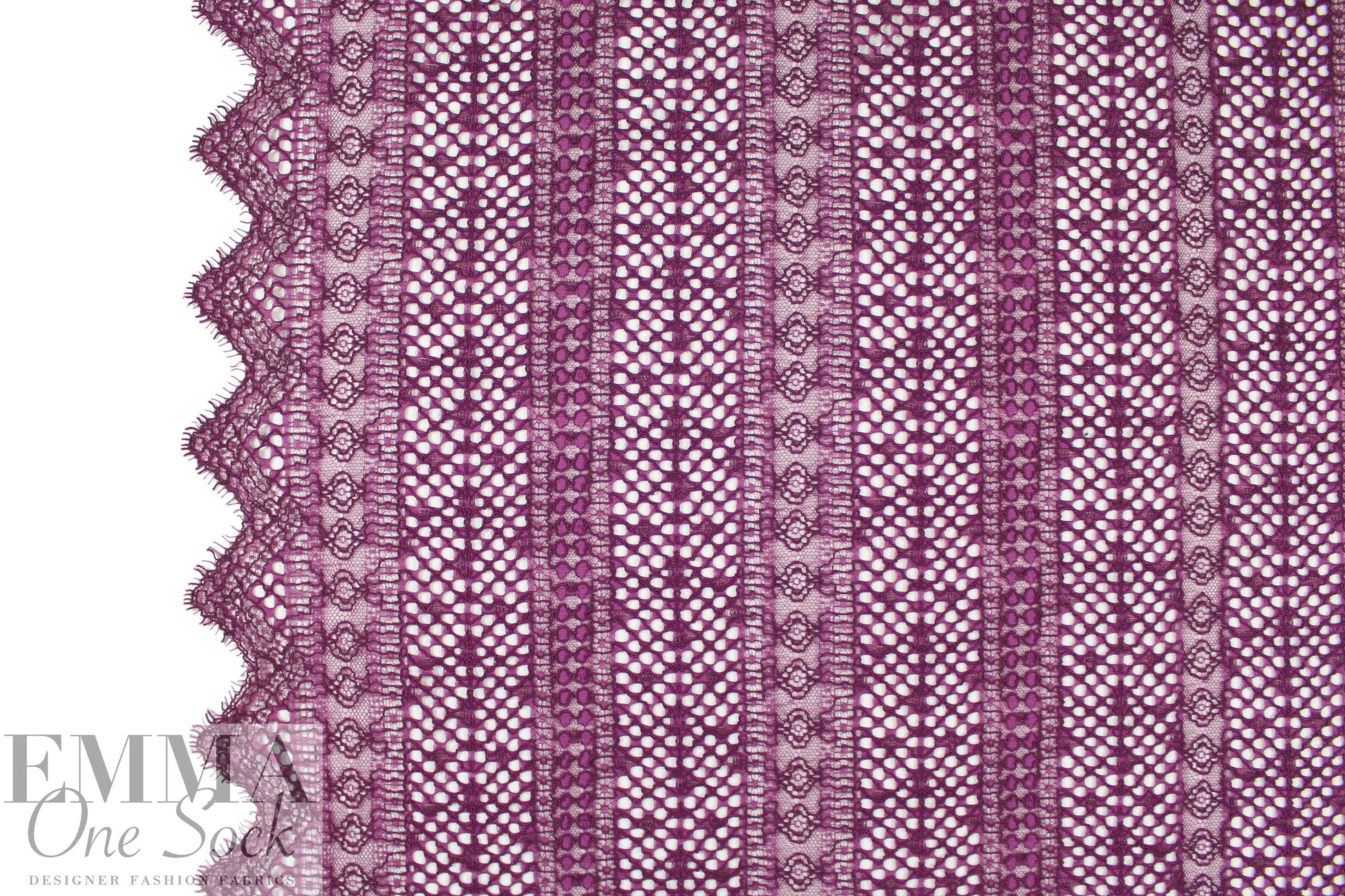 Trin@ Turk re-embroidered lace - fuchsia