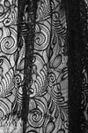 Trin@ Turk decorative swirl lace - black