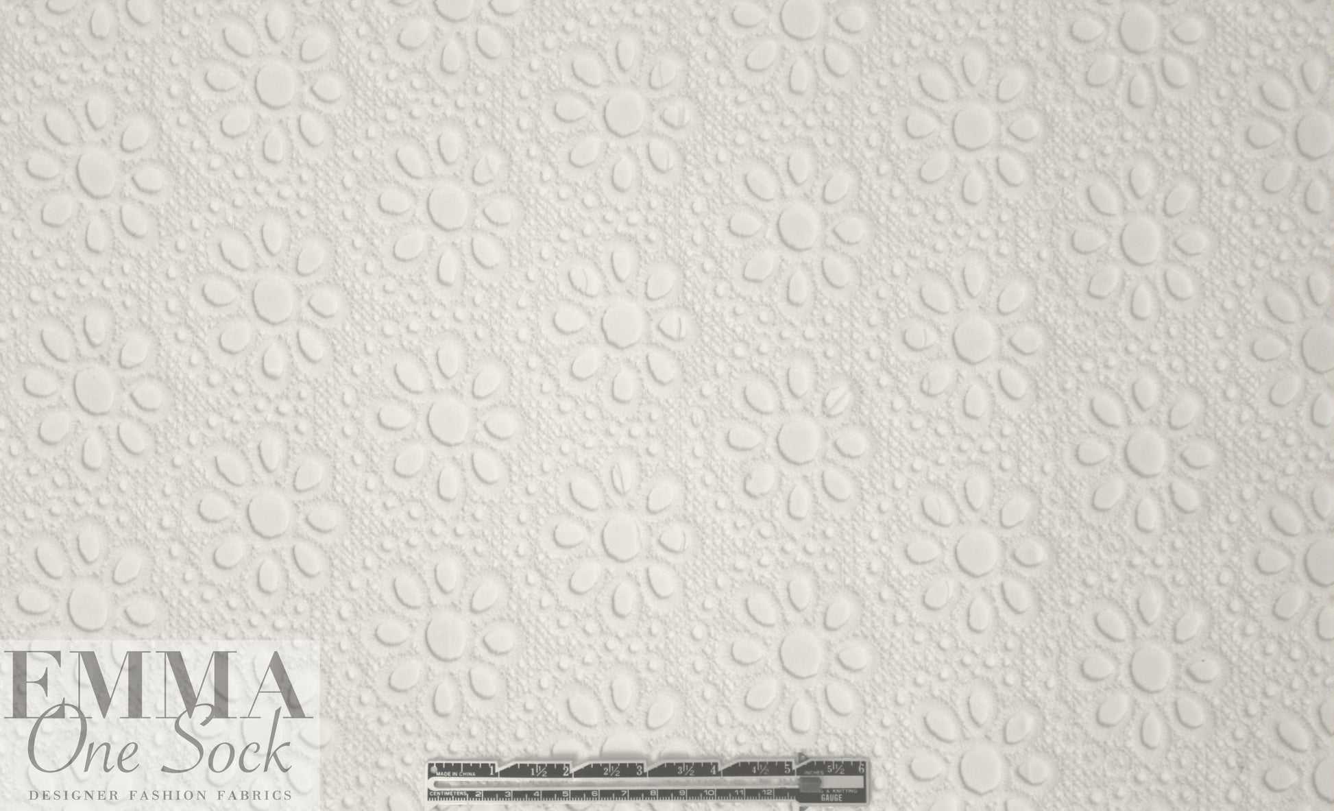 Trin@ Turk flowery guipure lace - white