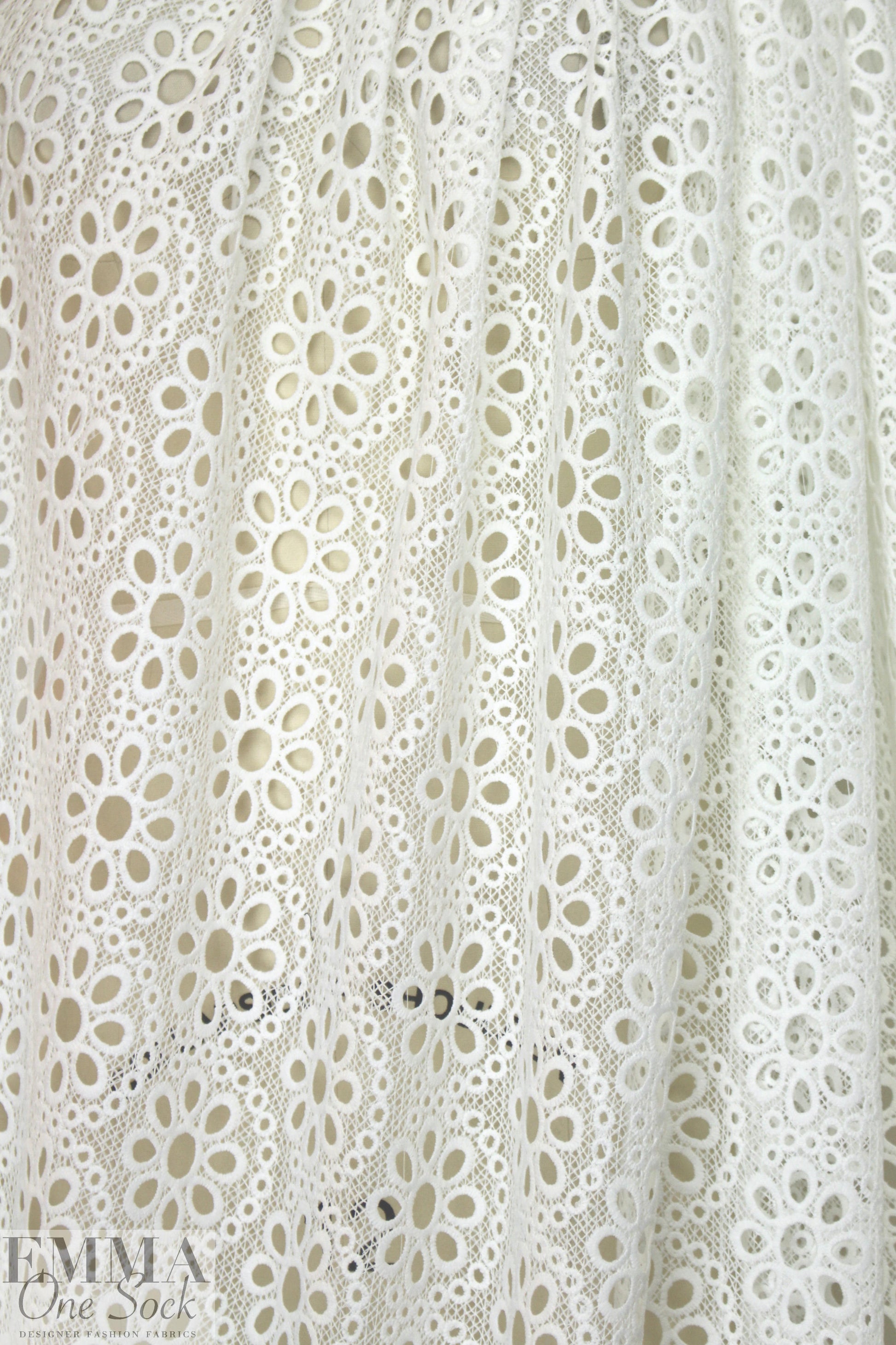 Trin@ Turk flowery guipure lace - white