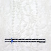 CA designer ivory floral woven mesh stretch lace .875 yds