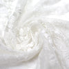 CA designer ivory floral woven mesh stretch lace .875 yds