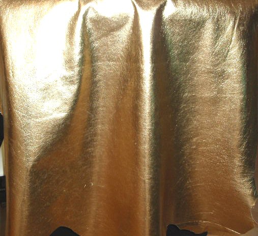 Lambskin - gold metallic 6 square feet