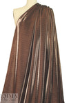Italian bronze metallic viscose lame' knit 1.5 yds
