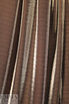 Italian bronze metallic viscose lame' knit 1 yard, Minor Flaw