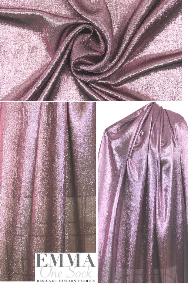 0day Shakar silk lame' sheer woven - petal 1.625 yds