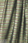 Italian olive/plum metallic graphic poly/silk lame' .66 yds