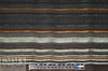 Italian copper/antique silver metallic stripe silk lame'