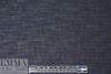 Italian navy/black 'waxed' cotton tweed