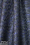 Italian navy/black 'waxed' cotton tweed