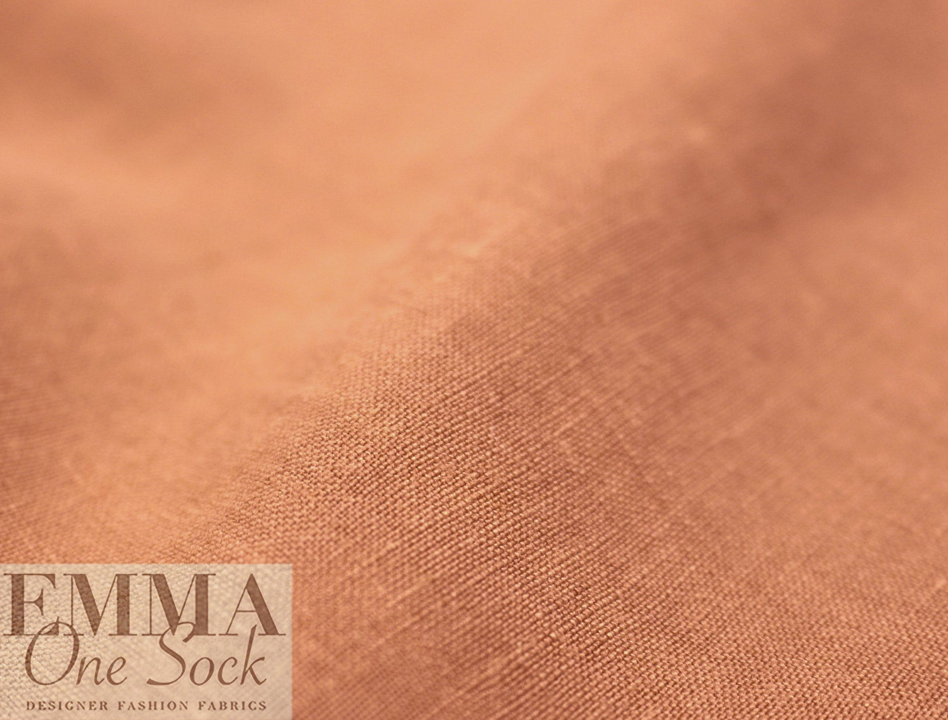 medium-light weight tumbled linen - dusty apricot 1 yard